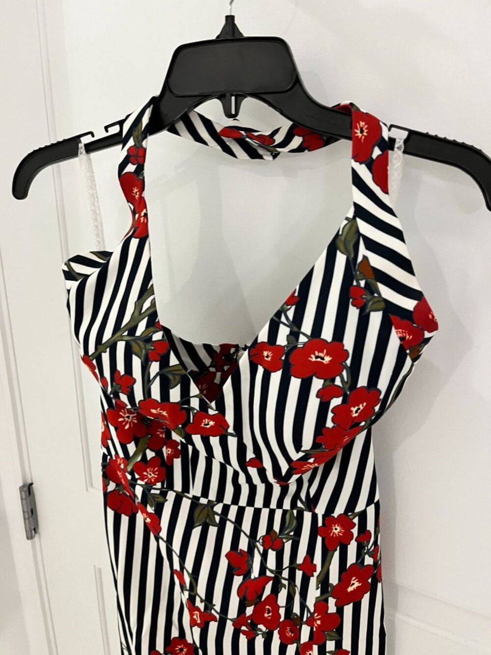 L'Wren Scott Tagasode Italy Halter Midi Cherry Blossom Floral Haute Couture Dres - Picture 3 of 11